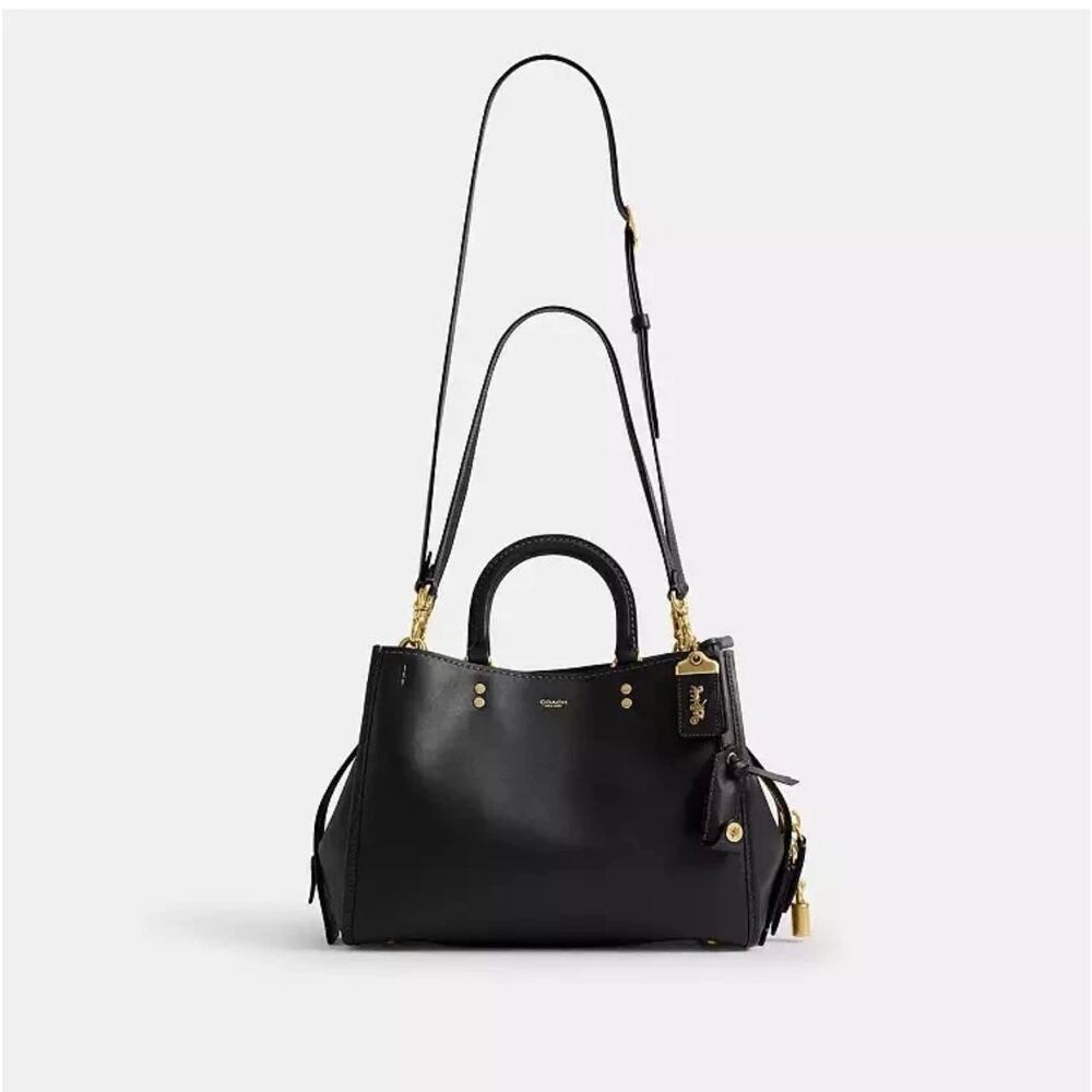 Coach Rogue Bag 31 Shoulder/Crossbody In Leather/Brass/Black CCX23 NWT - Picture 7 of 9